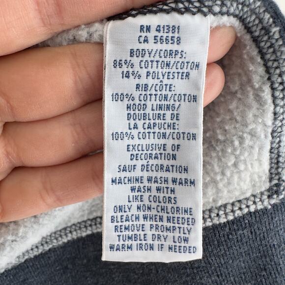 Polo Ralph Lauren Hoodie Men XXL Blue Heather Full Zip Sweatshirt Vintage Heavy - Picture 8 of 10